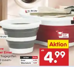 Netto Marken-Discount Priva faltbare Wäschewanne Angebot