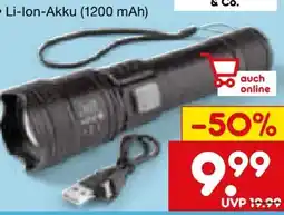 Netto Marken-Discount easy! MAXX Akku-Taschenlampe Angebot