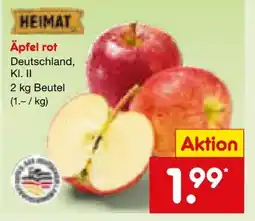 Netto Marken-Discount Heimat Äpfel Angebot