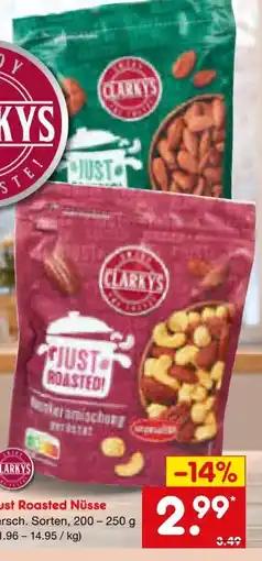 Netto Marken-Discount Clarky's Just Roasted Nüsse Angebot