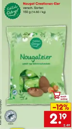 Netto Marken-Discount Fröhliche Osterzeit Nougat Creationen Angebot
