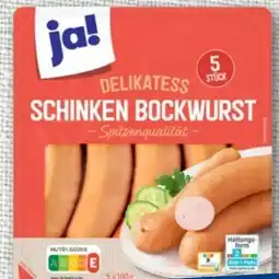 nahkauf ja! Schinken Bockwurst Angebot