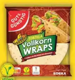 E-Center Gut & Günstig Tortilla Weizen Wraps vegan Angebot
