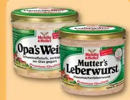 REWE Center Mehlig & Heller Wurst im Glas Angebot