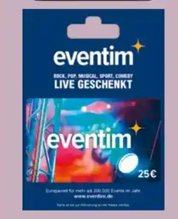 REWE Eventim Geschenkkarten Angebot