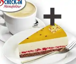 Scheck-in-Center Scheck-in Manufaktur Tasse Kaffee + 1 Stück Passionsfrucht-Torte Angebot