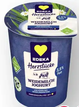Scheck-in-Center Edeka Herzstücke Weidemilch Joghurt Angebot