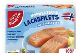 Edeka Gut & Günstig Norwegische Lachsfilets Naturbelassen Angebot