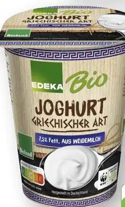 Edeka Edeka Bio Bio-Weidemilch Joghurt griechischer Art Angebot