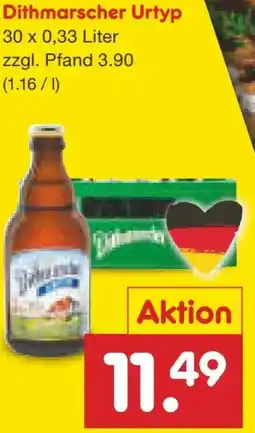 Netto Marken-Discount Dithmarscher Brauerei Urtyp Bier Angebot