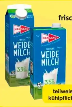 Edeka Hansano Haltbare Weidemilch Angebot