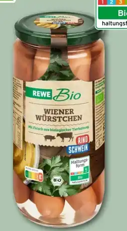 REWE Center Rewe Bio Wiener Würstchen Angebot