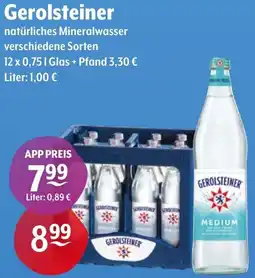 Getränke Hoffmann Gerolsteiner natürliches Mineralwasser Angebot