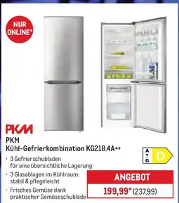 METRO PKM Kühl-Gefrierkombination KG218.4A++ Angebot