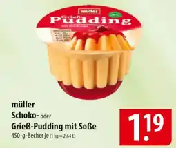Famila Nord Ost müller Schoko- oder Grieß-Pudding Angebot