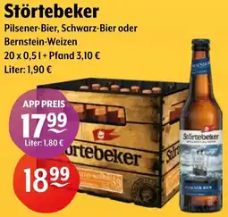Getränke Hoffmann Störtebeker Pilsener-Bier, Schwarz-Bier oder Bernstein-Weizen Angebot