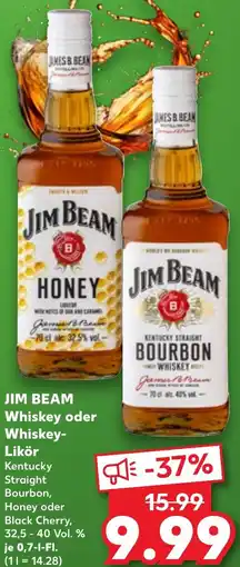 Kaufland JIM BEAM Whiskey oder Whiskey Likör Angebot