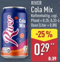 Aldi Nord RIVER Cola Mix Angebot