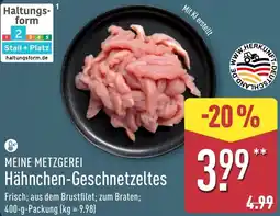 Aldi Nord MEINE METZGEREI Hähnchen-Geschnetzeltes Angebot