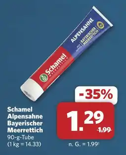 Combi Schamel alpensahne bayerischer meerrettich Angebot