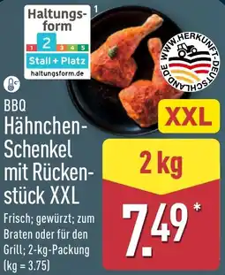 Aldi Nord BBQ Hähnchen Schenkel mit Rückenstück XXL Angebot