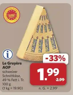 Combi Le gruyère aop Angebot
