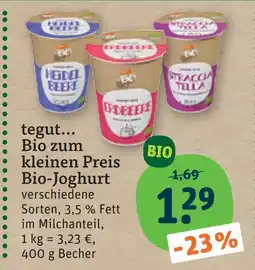tegut Tegut... bio-joghurt heidelbeere Angebot