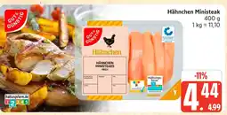 Marktkauf Gut & günstig hähnchen ministeaks Angebot