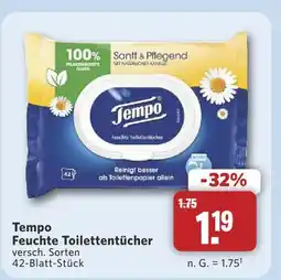 Combi Tempo feuchte toilettentücher Angebot