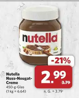 Combi Nutella nuss-nougat-creme Angebot