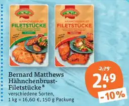 tegut Bernard matthews hähnchenbrust-filetstücke Angebot