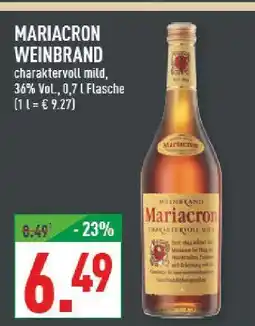 Marktkauf Mariacron weinbrand Angebot