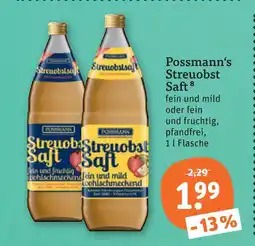 tegut Possmann streuobst saft Angebot