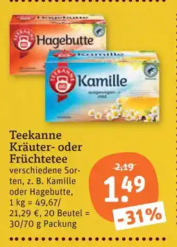 tegut Teekanne kamille Angebot
