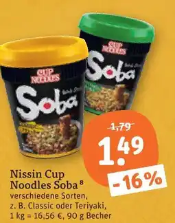 tegut Nissin cup noodles soba Angebot