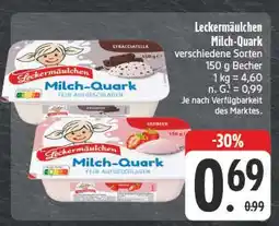 E-Center Leckermäulchen milch-quark stracciatella Angebot