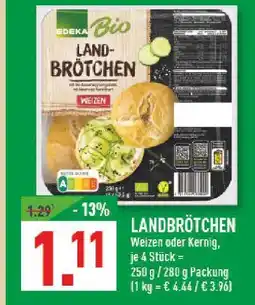 Marktkauf Edeka bio landbrötchen weizen Angebot