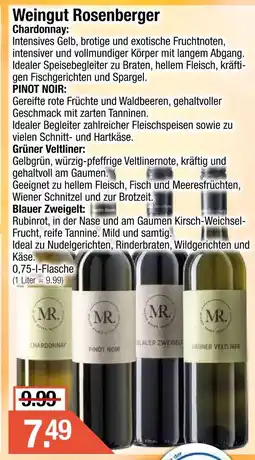 Getränke City Weingut rosenberger chardonnay, pinot noir, grüner veltliner, blauer zweigelt Angebot