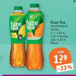 tegut Fuze tea Angebot