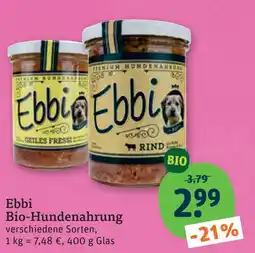 tegut Ebbi bio-hundenahrung Angebot