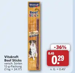 Combi Vitakraft beef sticks Angebot