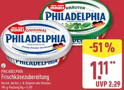 Aldi Nord PHILADELPHIA Frischkäsezubereitung Angebot