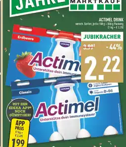 Marktkauf Danone actimel drink erdbeere Angebot