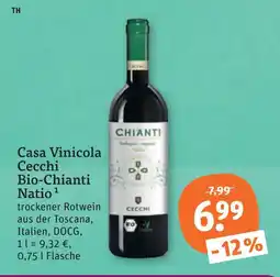 tegut Casa vinicola cecchi bio-chianti natio Angebot