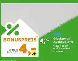 Globus Baumarkt Knauf gipskarton ausbauplatte Angebot