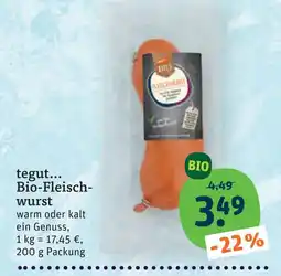 tegut Tegut... bio-fleischwurst Angebot