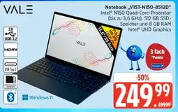 Marktkauf Vale notebook v15t-n150-8512d Angebot