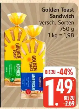 Marktkauf Golden toast sandwich körner Angebot