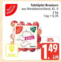 Marktkauf Gut & günstig tafeläpfel braeburn Angebot