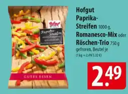 Famila Nord Ost Hofgut Paprika- Streifen, Romanesco-Mix oder Röschen-Trio Angebot